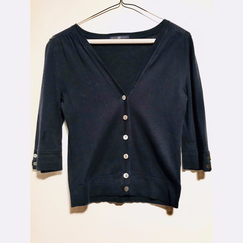 Gap Dark Blue 3 Quarter Sleeve Cardigan